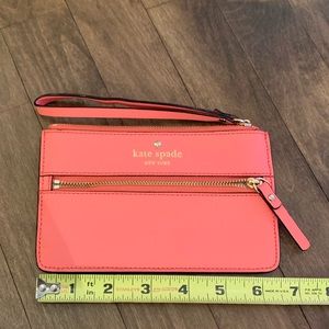 Kate Spade wristlet in coral